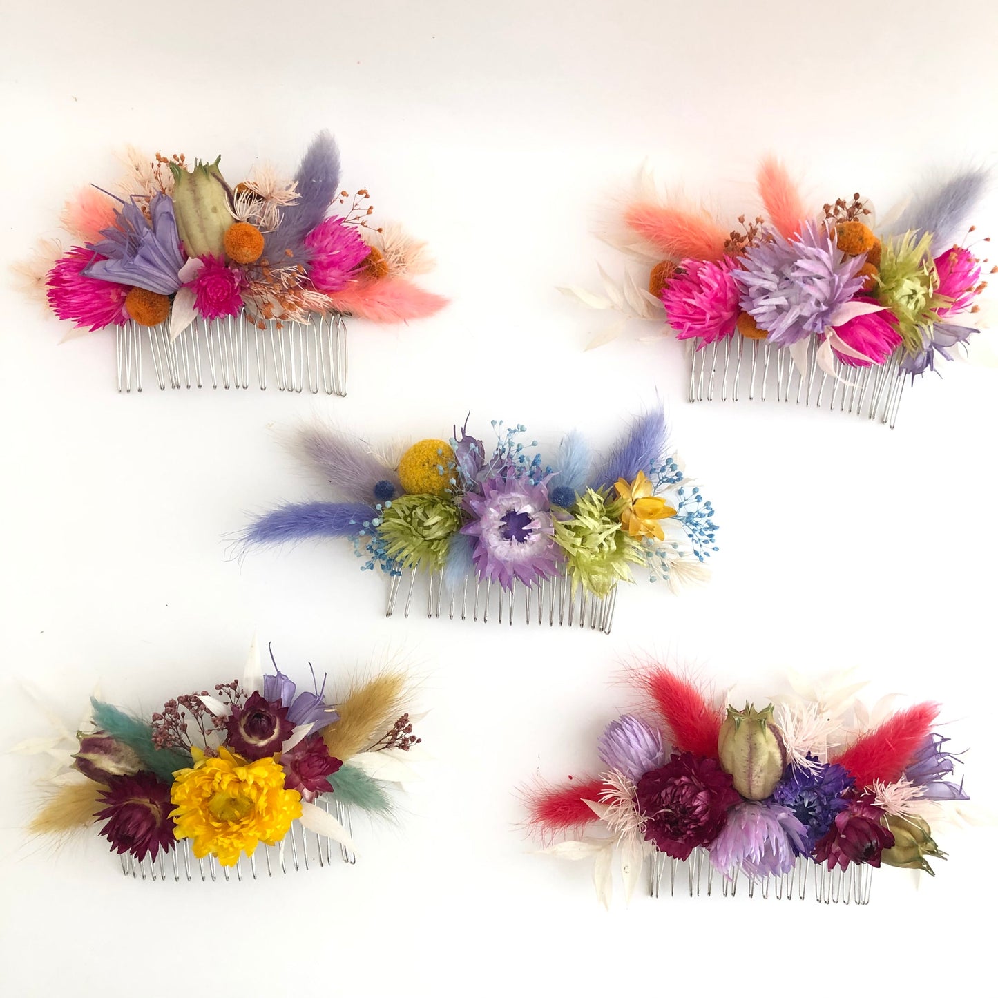Alma Custom Floral Hair Comb