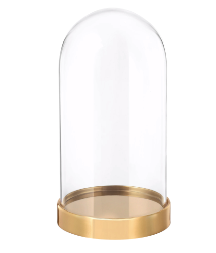 Jewel Tones on Gold Small Floral Dome