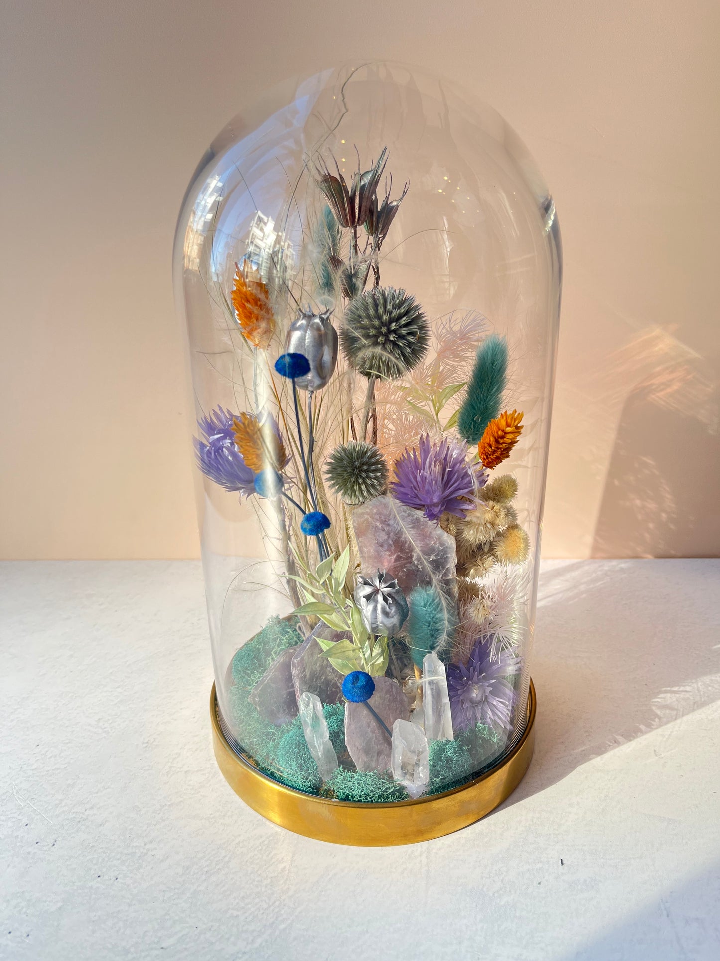 Crystal Floral Dome (large)