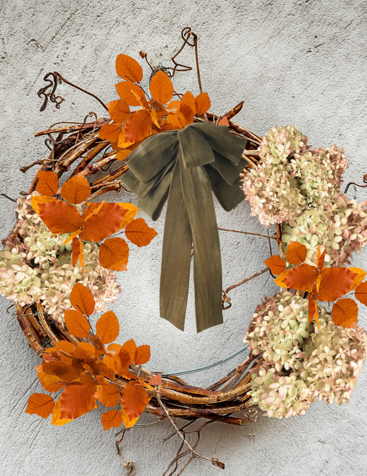Fall Hydrangea Wreath